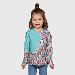 Лонгслив детский Новогодние мишки, цвет: 3D-принт — фото 2