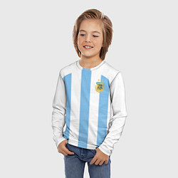 Лонгслив детский Сборная Аргентины ЧМ 2022, цвет: 3D-принт — фото 2