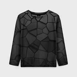 Детский лонгслив Черные стальные плиты