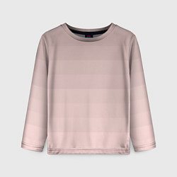 Детский лонгслив Монохромный полосатый розовато-бежевый