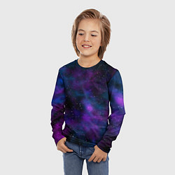 Лонгслив детский Космос с галактиками, цвет: 3D-принт — фото 2