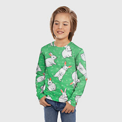 Лонгслив детский Крoлики, цвет: 3D-принт — фото 2
