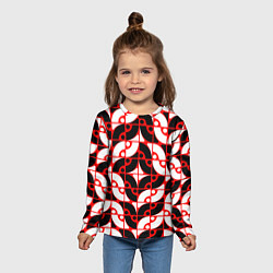 Лонгслив детский Геометрическая абстракция, цвет: 3D-принт — фото 2