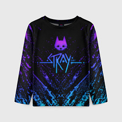 Лонгслив детский Stray neon paint splashes, цвет: 3D-принт
