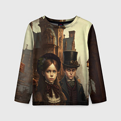 Детский лонгслив Victorian boy and girl