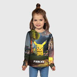 Лонгслив детский Pokеmon Pikachu, цвет: 3D-принт — фото 2