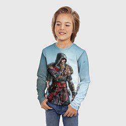 Лонгслив детский Ассасин-викинг, цвет: 3D-принт — фото 2