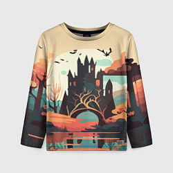 Лонгслив детский Autumn Castle - Huf&Sya, цвет: 3D-принт