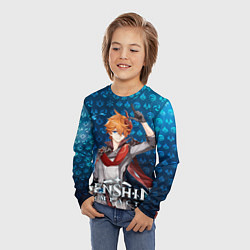 Лонгслив детский Тарталья элементали, цвет: 3D-принт — фото 2