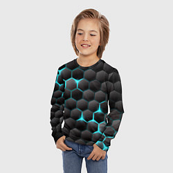 Лонгслив детский Броня из стали, цвет: 3D-принт — фото 2