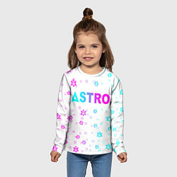 Лонгслив детский Neon Astro, цвет: 3D-принт — фото 2