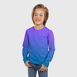 Лонгслив детский Фиолетовый рассвет, цвет: 3D-принт — фото 2