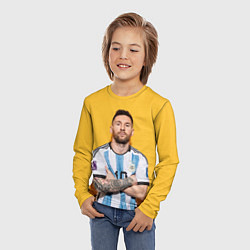 Лонгслив детский Lionel Messi 10, цвет: 3D-принт — фото 2