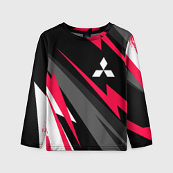 Лонгслив детский Mitsubishi fast lines, цвет: 3D-принт