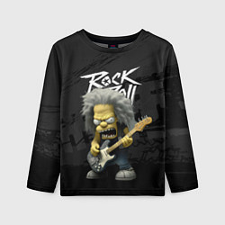 Детский лонгслив Rock and Roll Simpsons