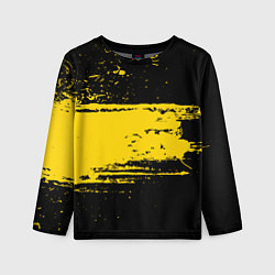 Детский лонгслив Желтое граффити