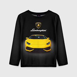 Детский лонгслив Итальянский спорткар Lamborghini Aventador