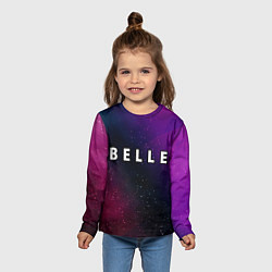 Лонгслив детский Belle gradient space, цвет: 3D-принт — фото 2