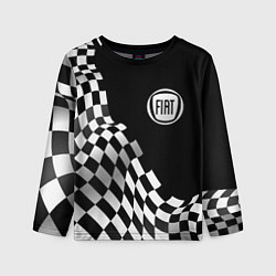 Лонгслив детский Fiat racing flag, цвет: 3D-принт