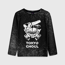 Лонгслив детский Tokyo Ghoul с потертостями на темном фоне, цвет: 3D-принт