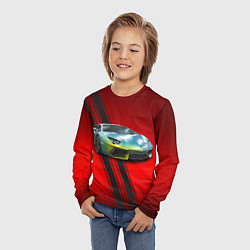 Лонгслив детский Итальянский суперкар Lamborghini Reventon, цвет: 3D-принт — фото 2