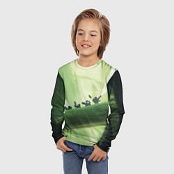 Лонгслив детский Приключения Deep Rock Galactic, цвет: 3D-принт — фото 2
