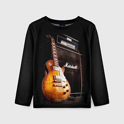 Лонгслив детский Рокерская гитара, цвет: 3D-принт