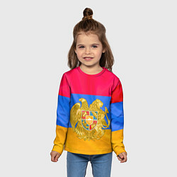 Лонгслив детский Солнечная Армения, цвет: 3D-принт — фото 2