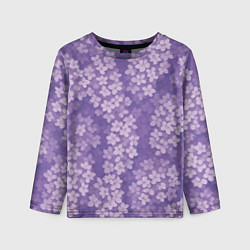 Лонгслив детский Цветы сирени, цвет: 3D-принт