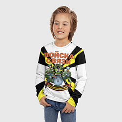 Лонгслив детский Войска связи России, цвет: 3D-принт — фото 2