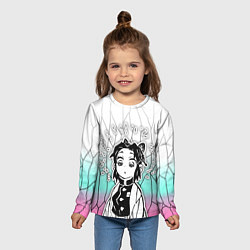 Лонгслив детский Стикер - шинобу кочо, цвет: 3D-принт — фото 2