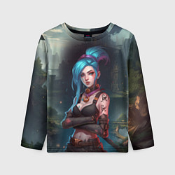 Детский лонгслив Jinx league of legends