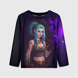 Детский лонгслив Jinx arcane League of Legends