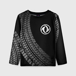 Лонгслив детский Dongfeng tire tracks, цвет: 3D-принт