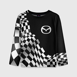 Лонгслив детский Mazda racing flag, цвет: 3D-принт