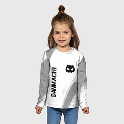 Лонгслив детский DanMachi glitch на светлом фоне: надпись, символ, цвет: 3D-принт — фото 2