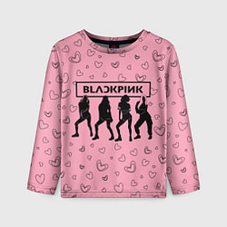 Лонгслив детский Blackpink силуэт, цвет: 3D-принт