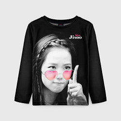 Лонгслив детский Blackpink Jisoo Attention sign, цвет: 3D-принт