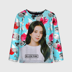 Детский лонгслив Jennie Kim Blackpink flowers