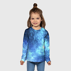 Лонгслив детский Яркие звёзды в космосе, цвет: 3D-принт — фото 2