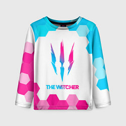 Лонгслив детский The Witcher neon gradient style, цвет: 3D-принт