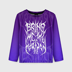 Лонгслив детский Bring Me The Horizon Lettering, цвет: 3D-принт