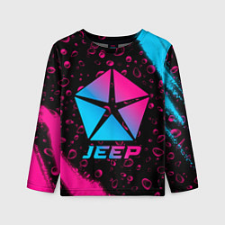 Детский лонгслив Jeep - neon gradient