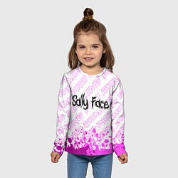 Лонгслив детский Sally Face pro gaming: символ сверху, цвет: 3D-принт — фото 2