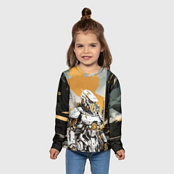 Лонгслив детский Роботозированный страж, цвет: 3D-принт — фото 2