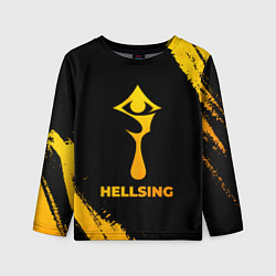 Детский лонгслив Hellsing - gold gradient
