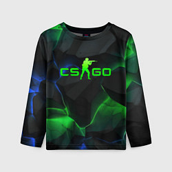 Лонгслив детский CS GO dark green, цвет: 3D-принт