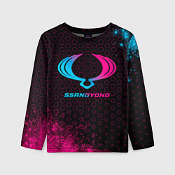 Детский лонгслив SsangYong - neon gradient