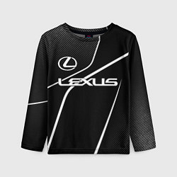 Лонгслив детский Lexus - white line, цвет: 3D-принт