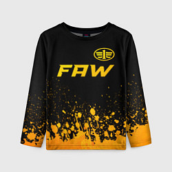 Детский лонгслив FAW - gold gradient: символ сверху